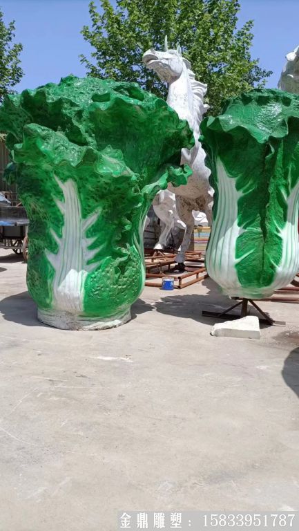 玻璃鋼白菜雕塑 蔬菜雕塑 (2)