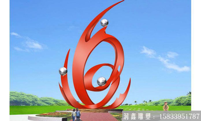 校園不銹鋼雕塑設(shè)計，景觀雕塑定制