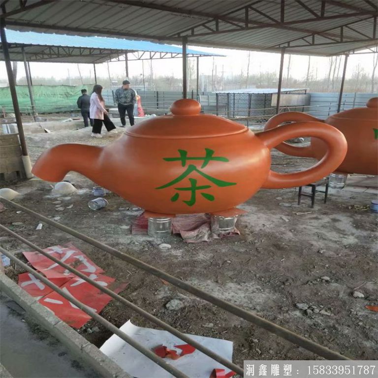 紫銅景觀茶壺，流水茶壺，景區(qū)天壺