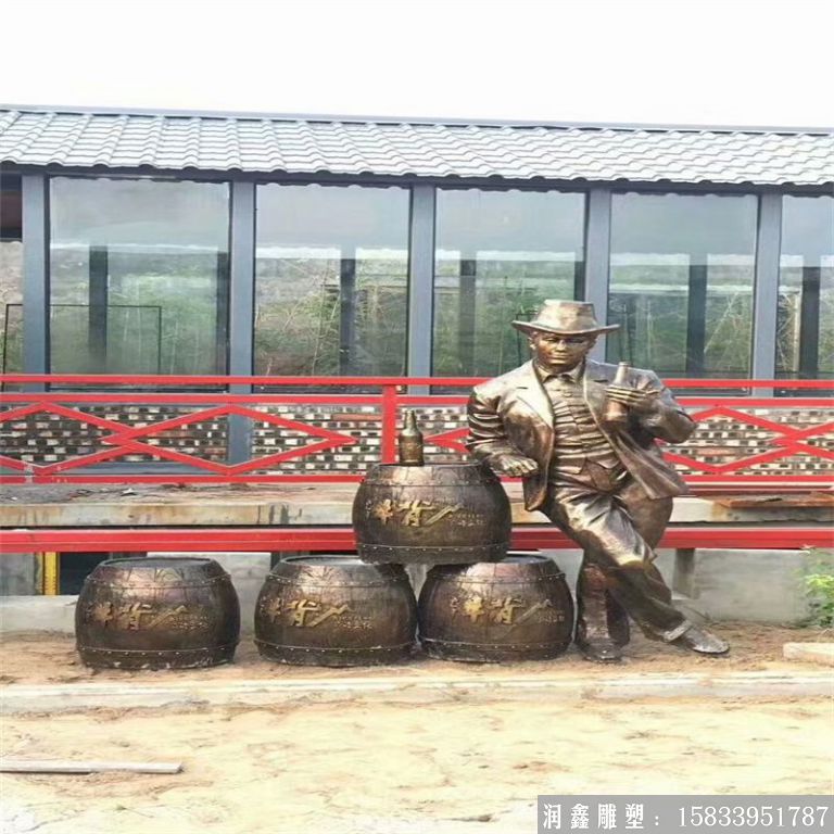 啤酒節(jié)主題人物雕塑景觀，酒文化雕塑案例