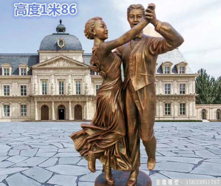 玻璃鋼男女跳舞人物雕塑 廠家來圖定制