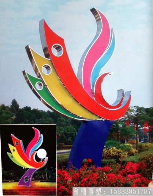 不銹鋼鳳凰雕塑廠家 來圖定制