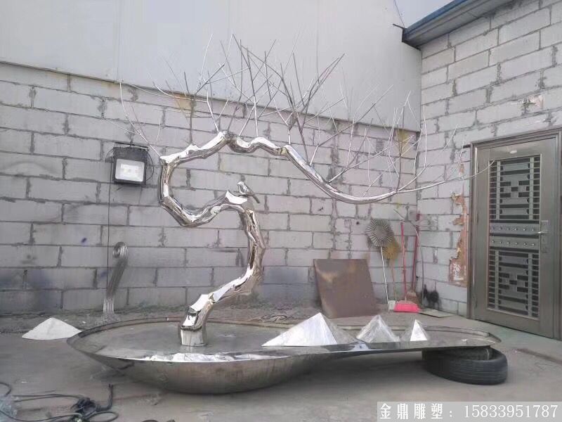 不銹鋼藝術樹形雕塑 廠家定制